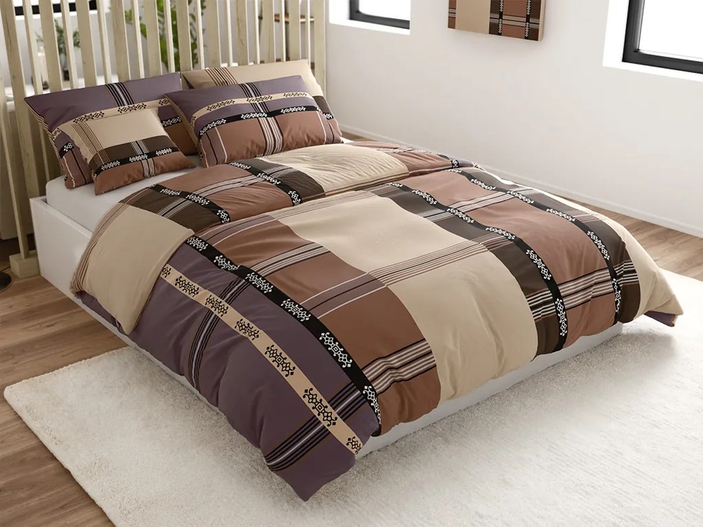 PrzytulneMieszkanie.pl PrzytulneMieszkanie.pl Bawełniana pościel DANIELA beżowa Rozmiar pościeli: 70 x 90 cm | 140 x 200 cm