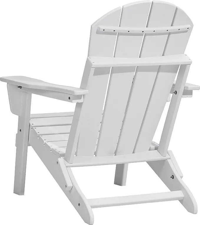 Zestaw Krzeseł Adirondack SucceBuy, Partia 2 Sztuki, Złapane z Plastiku, Wszystkie Pory Roku, Ogień, Biały
