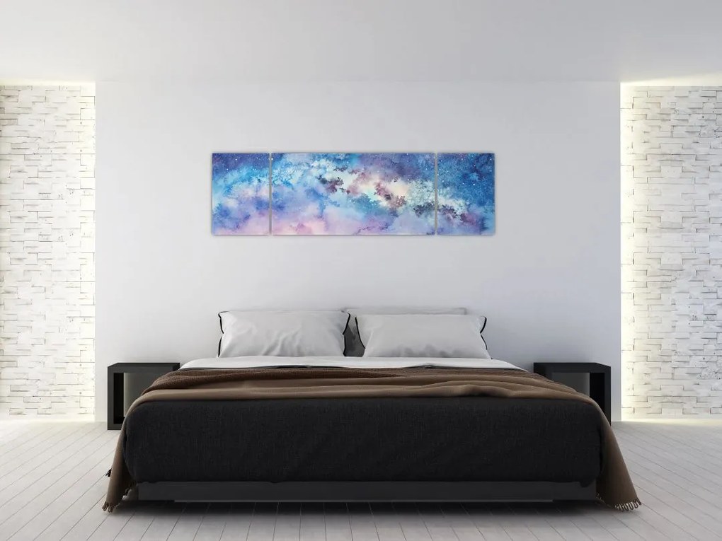 Obraz - Droga Mleczna, akwarela (170x50 cm)