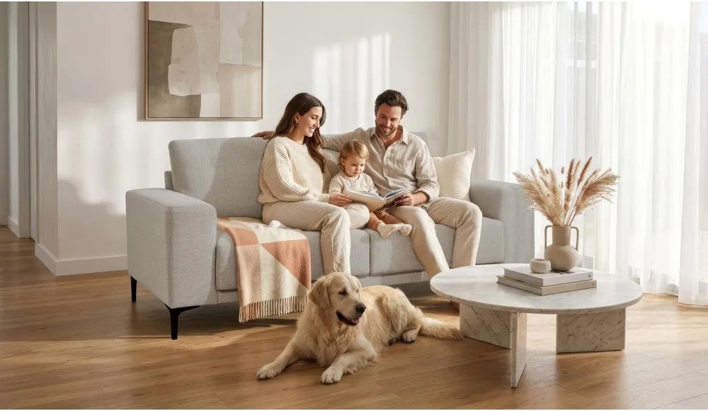 Szara sofa 164 cm Chile – Scandic