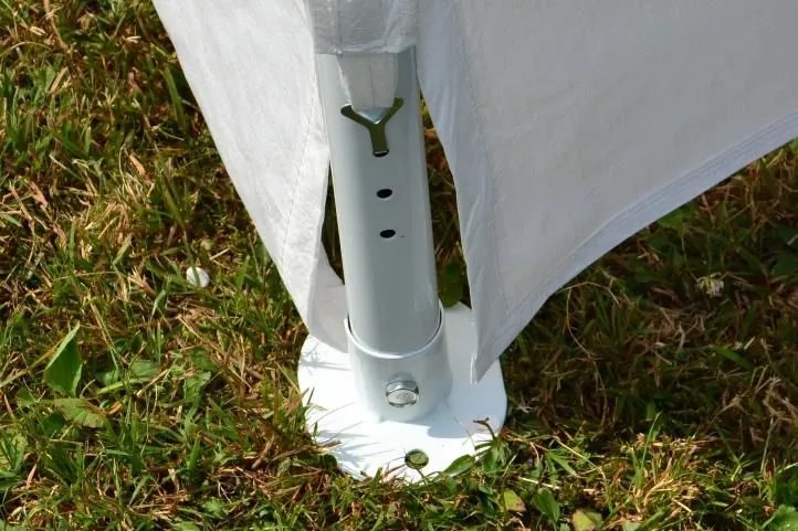 Duży namiot ogrodowy 32 m² – stalowe rurki, plandeka PE,4×8m