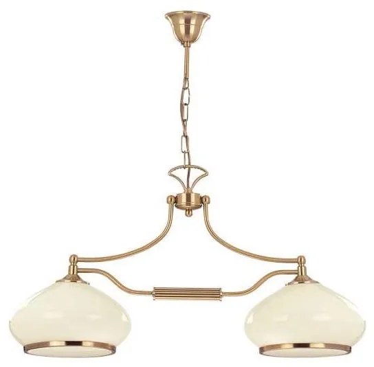 Żyrandol na łańcuchu ASTORIA 2xE27/15W/230V złoty