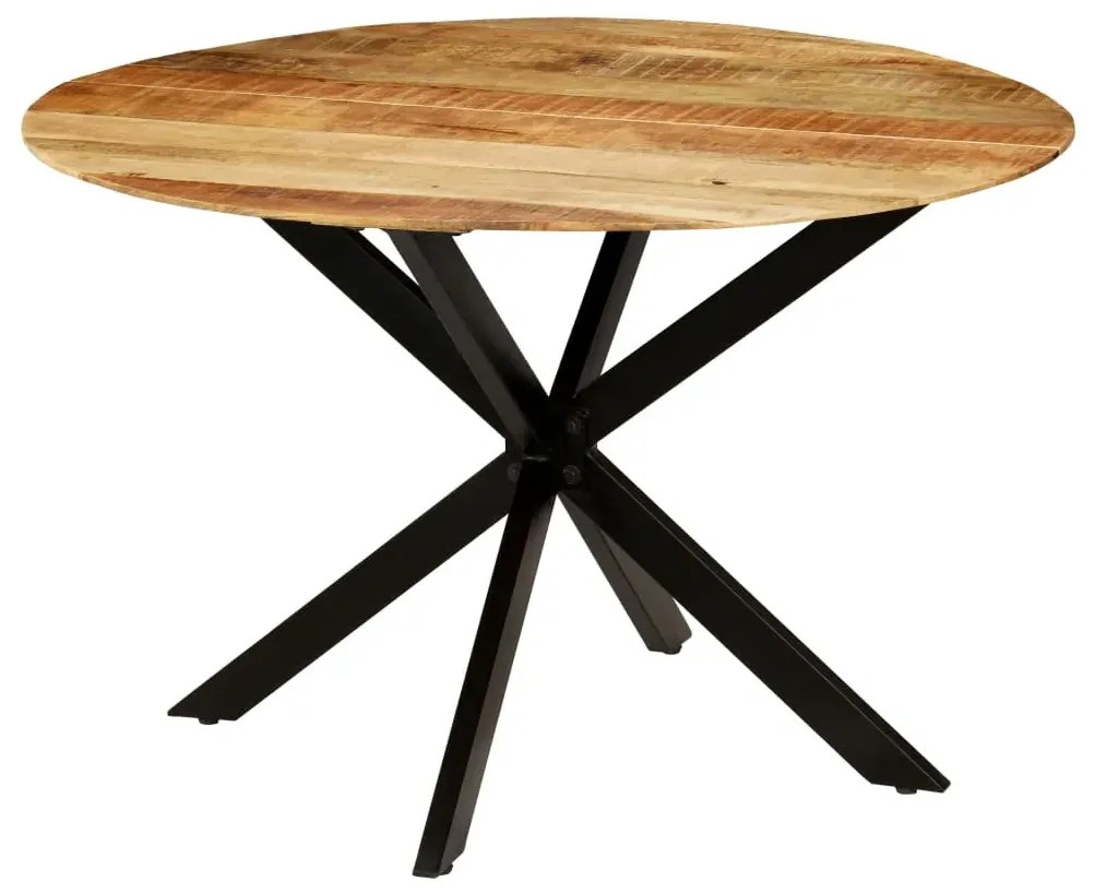 Stół okrągły w stylu loft do kuchni Amurro – jasnobrązowy