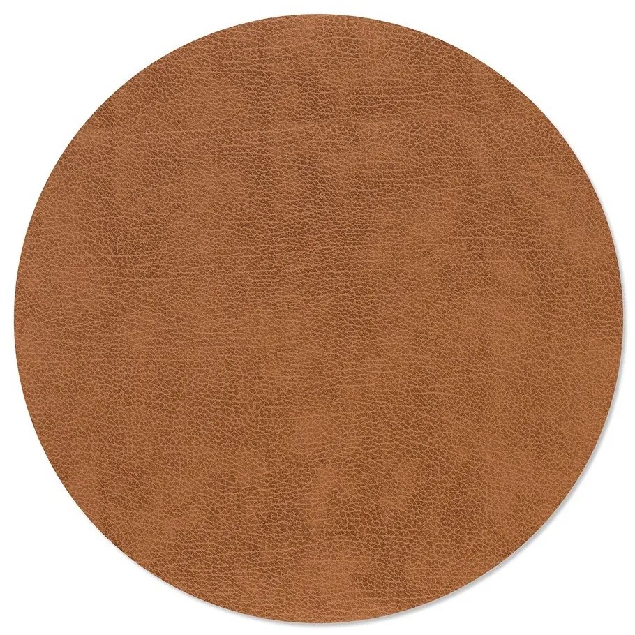 Mata stołowa ze skóry ekologicznej ø 40 cm Circle XL Bull – LIND DNA