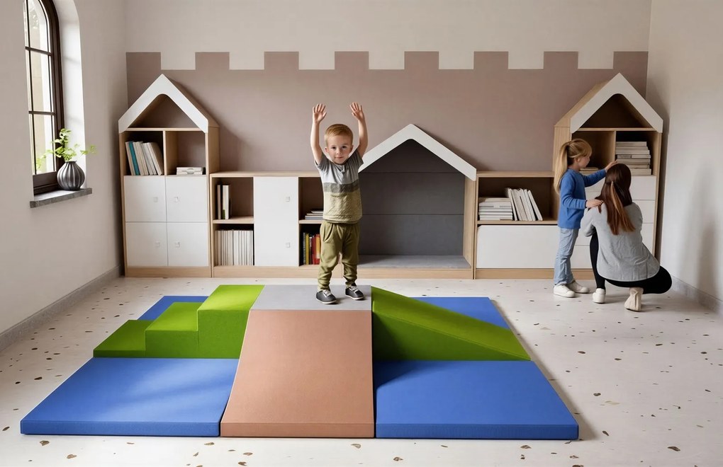 Piankowa wyspa aktywności dla dzieci - zestaw Happy Playground H300-2