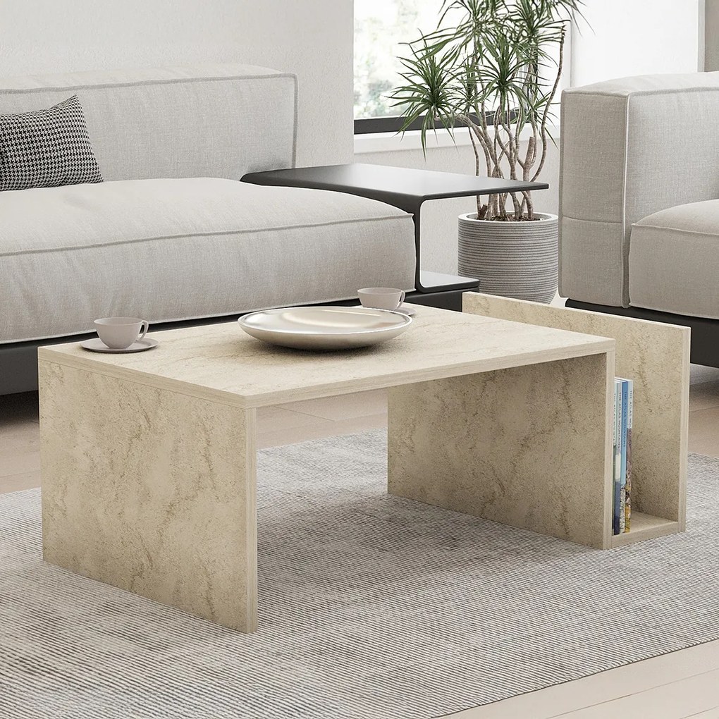 Stolik konferencyjny Memo Travertine