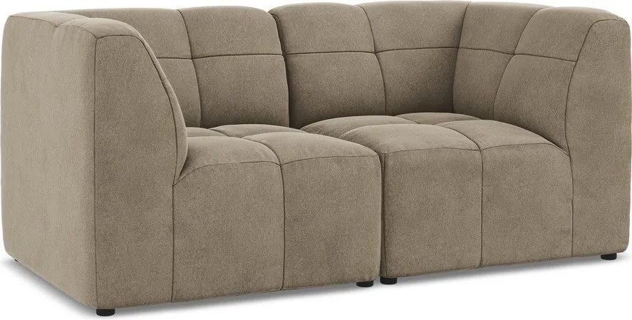 Brązowa aksamitna sofa 180 cm Aloha – Makamii