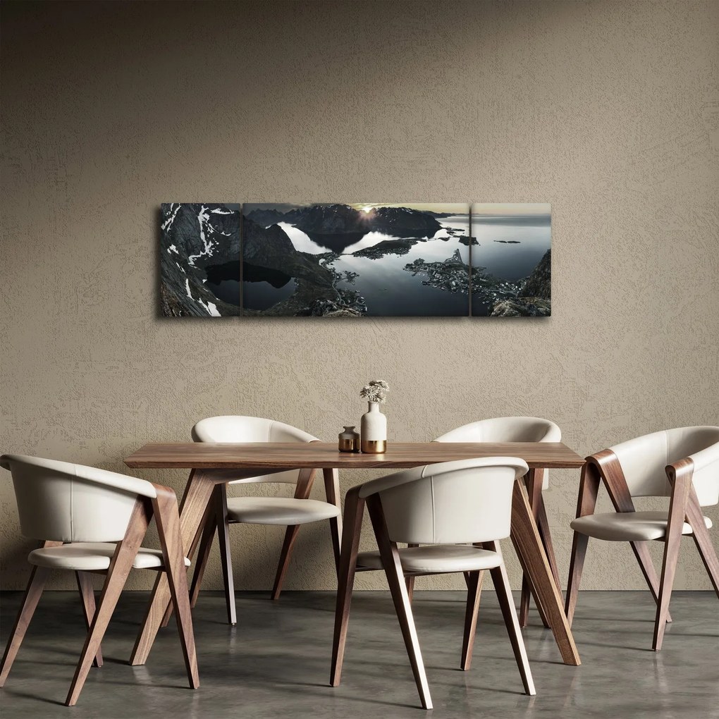 Obraz - Norweskie góry (170x50 cm)