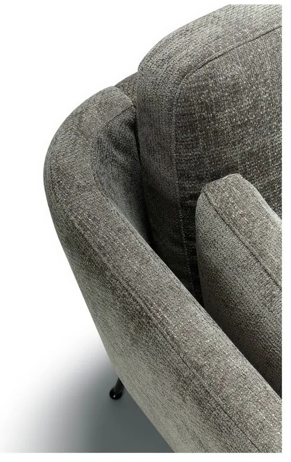 Szara aksamitna sofa 220 cm Mynta – Sits