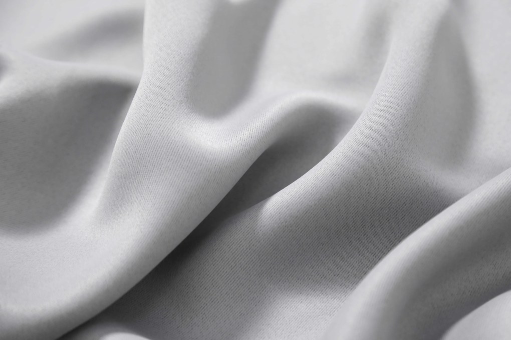 Zasłona OXFORD LIGHT 140x250 cm, jasnoszara Zawieszanie: Taśma z wiązaniami