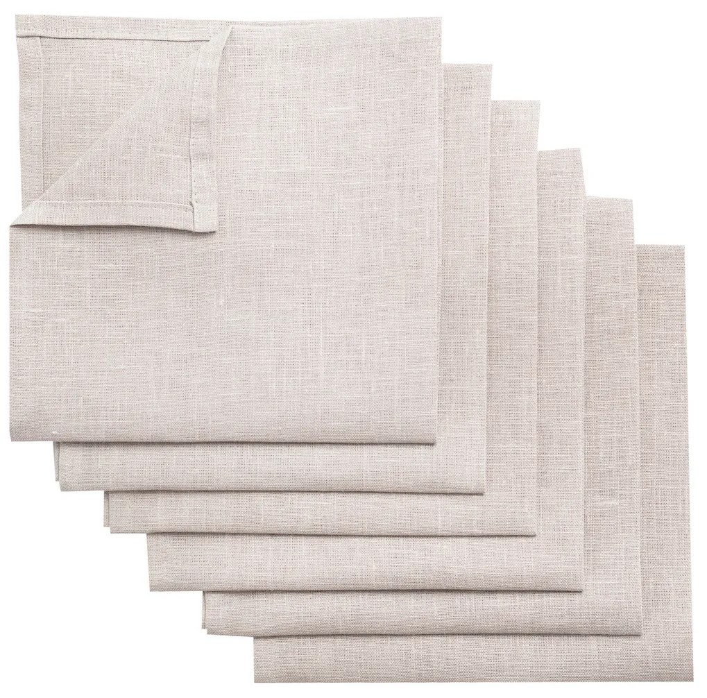 Komplet serwetek 6 szt. 42x42cm Linen 159-15