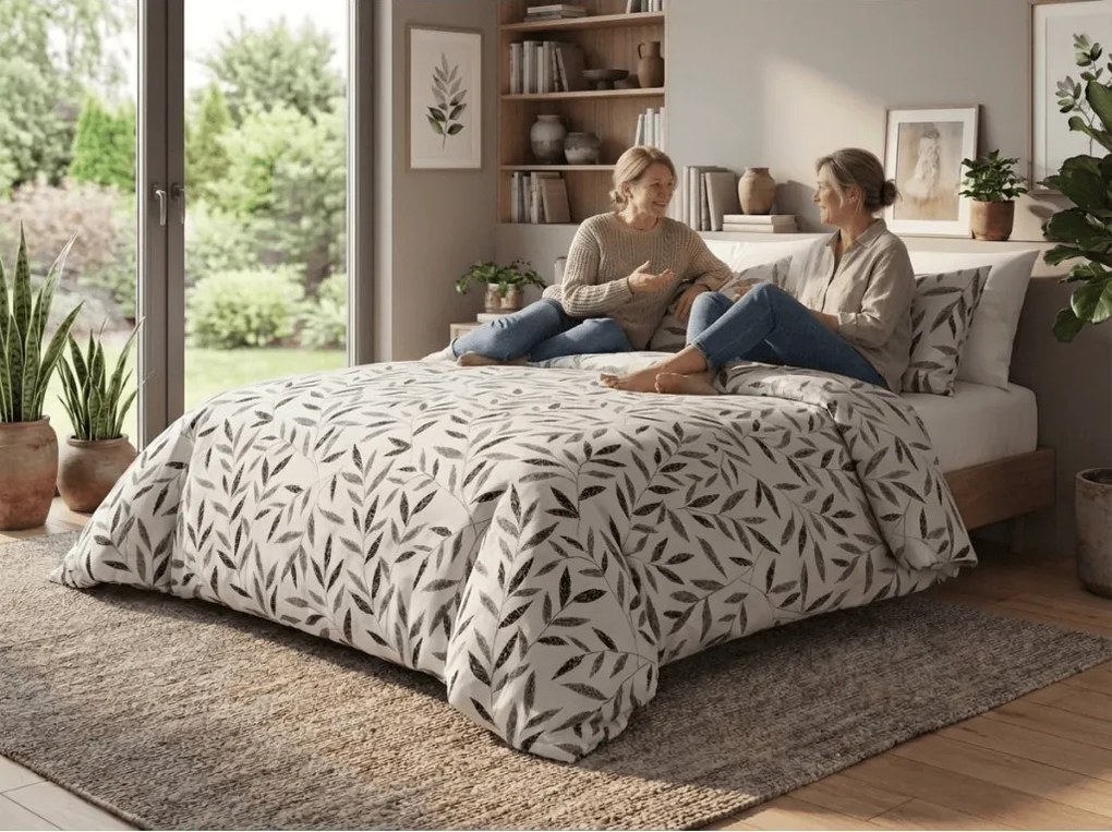 PrzytulneMieszkanie.pl PrzytulneMieszkanie.pl Pościel z bawełny renforcé LIOLE kremowa Rozmiar pościeli: 2 szt 70 x 90 cm | 200 x 220 cm