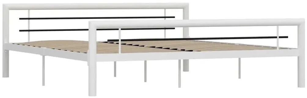 Białe metalowe łóżko 160 x 200 cm - Sintra