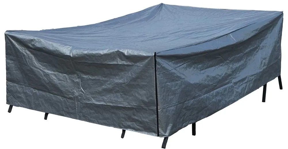 Pokrowiec na komplet mebli 330 x 200 x 88 cm szary PATIO