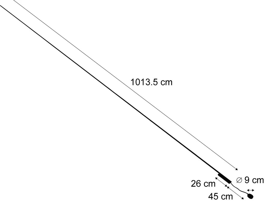Nowoczesny system oświetlenia szynowego, czarny, 1-fazowy, 1000 cm - Magnetic