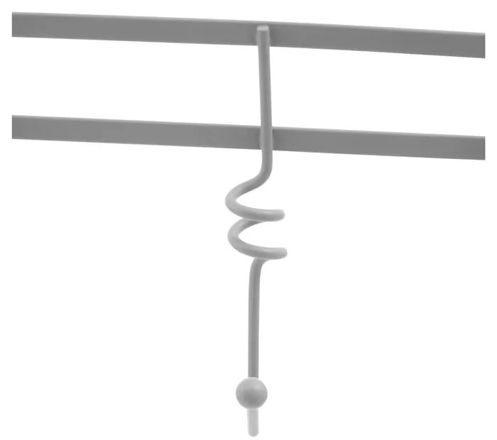 Szary metalowy wieszak na drzwi 46 cm Jaxen – Premier Housewares