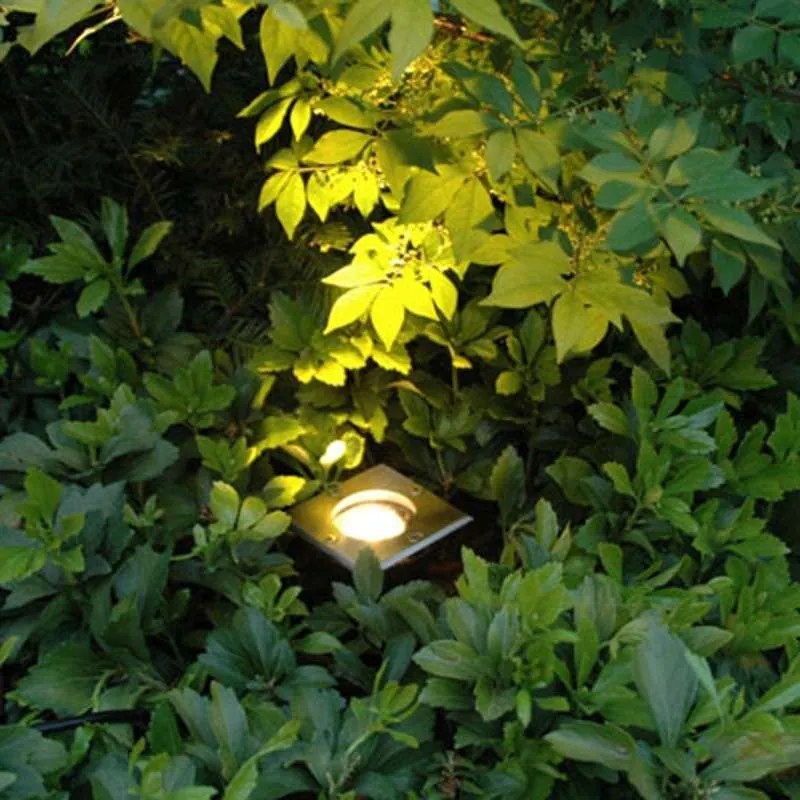 Oświetlenie punktowe wpuszczane stalowe 10,5 cm IP65 - Basic Square