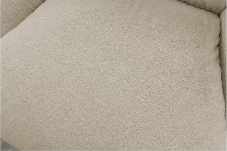 Beżowy worek do siedzenia z imitacji futra Lilibet – Bobochic Paris