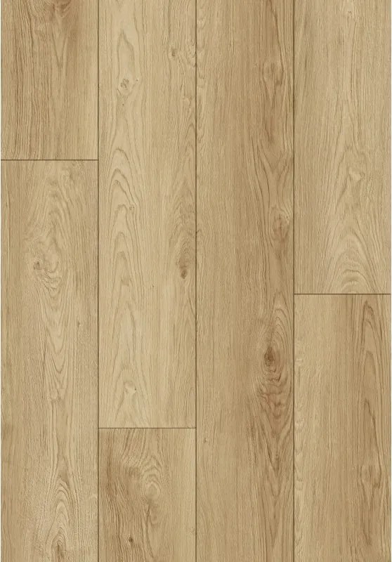 Mexen Anniston vinyl planks 1240 x 182 mm SPC 6.5 mm, IXPE underlay 1.5 mm, 4 V-Groove, Oak - F1038-1240-182-505-4V1-01