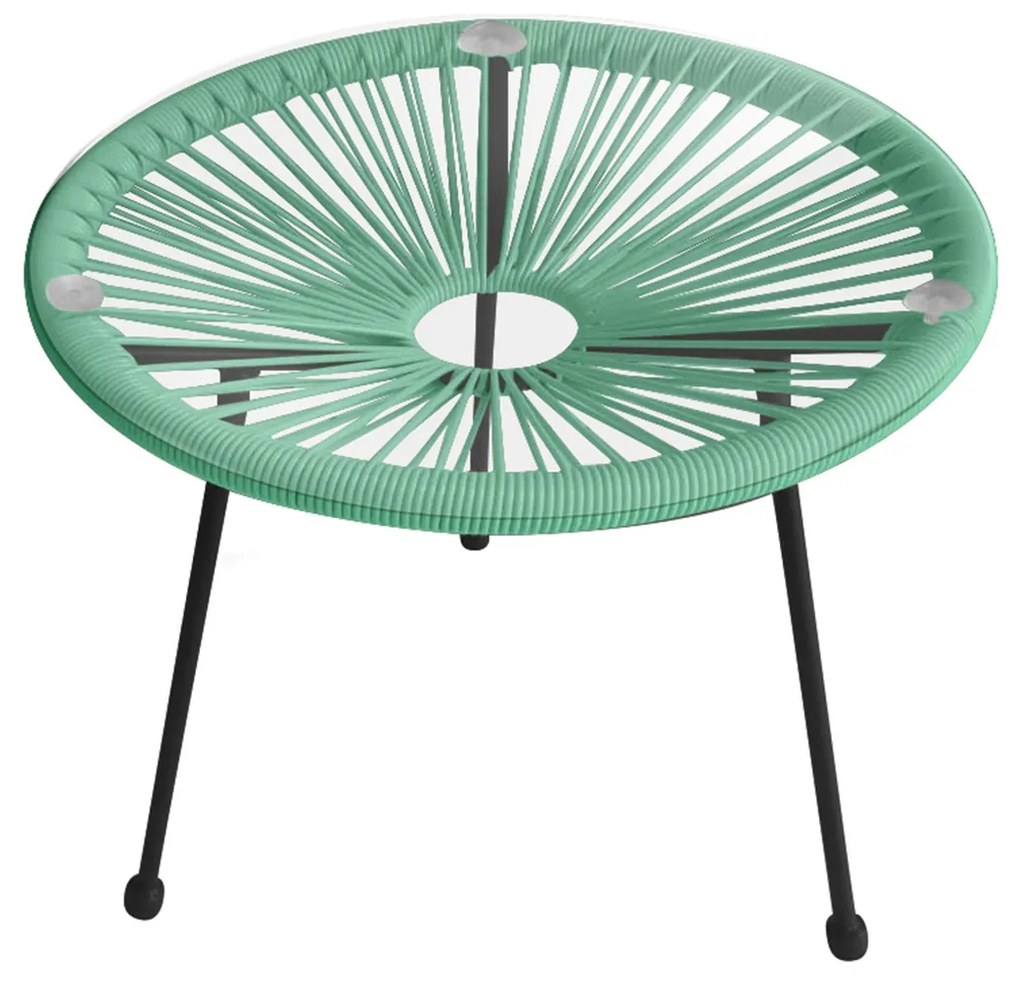 Stolik żyłkowy Arthur 48 cm miętowy PATIO