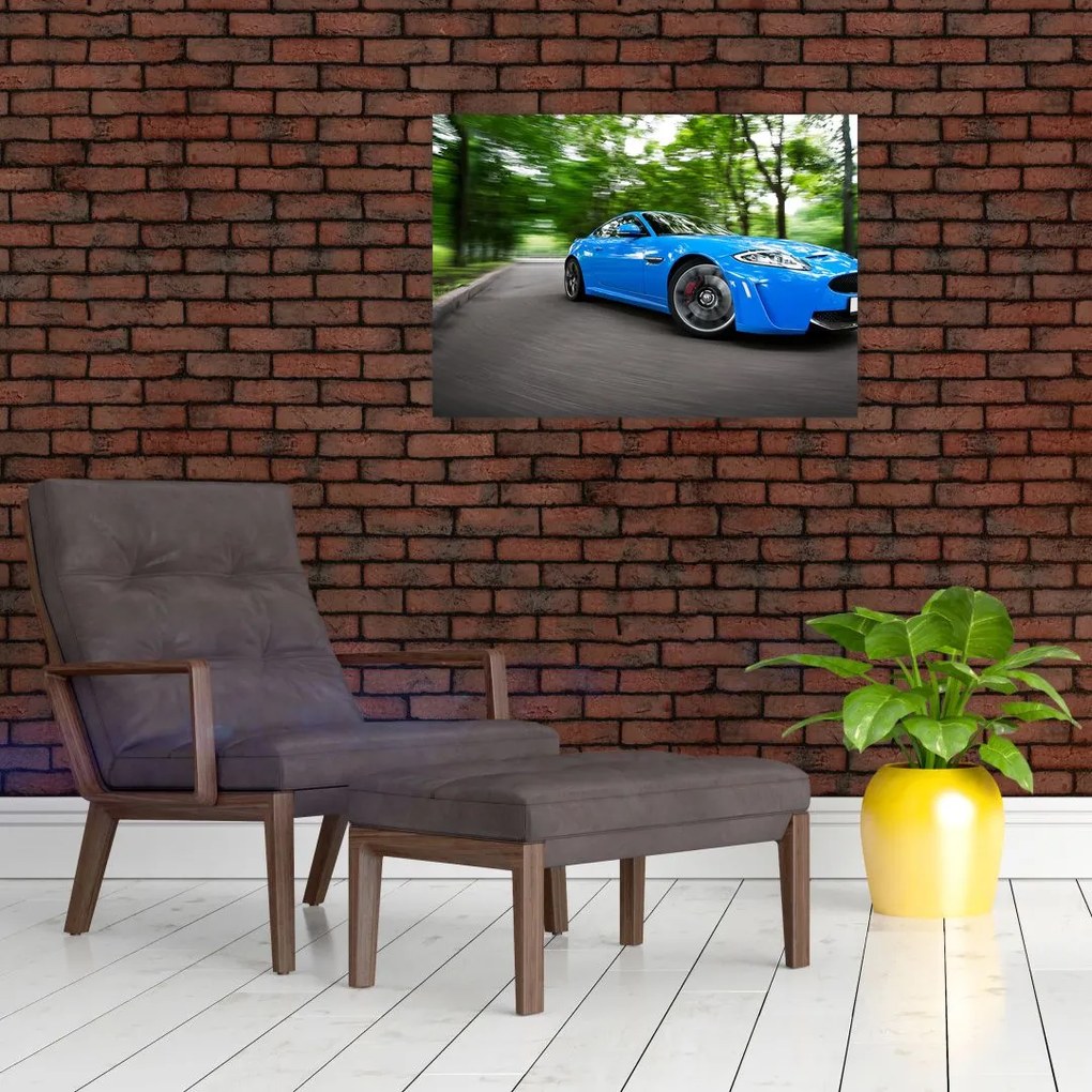 Obraz na szkle - Samochód wyścigowy (70x50 cm)
