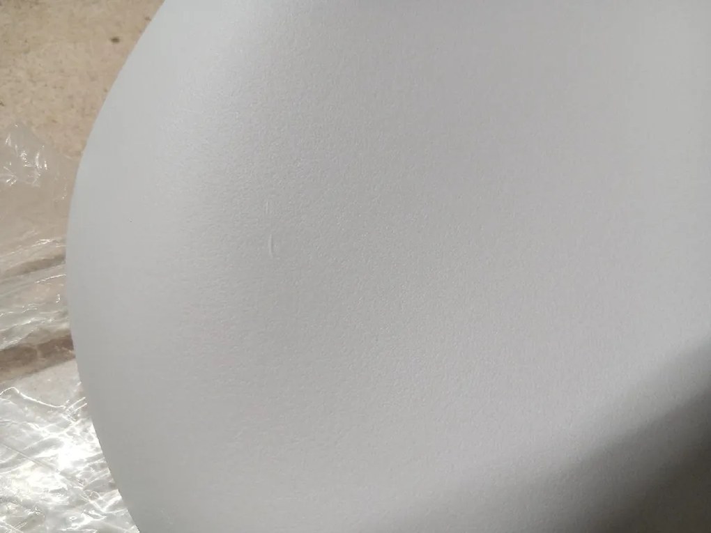 AKCE Krzesło jadalniane OSAKA z plastiku, szarobrązowe II jakość