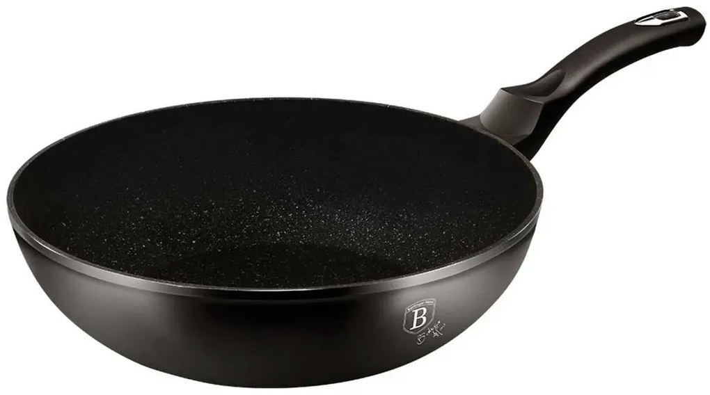 Aluminiowy Wok Z Powłoką Anty Przywierającą 28Cm Mekris