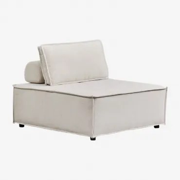 Moduł Centralny Do Modułowej Sofy Z Tkaniny Vermont Kremowo-beżowy Szenil - Sklum