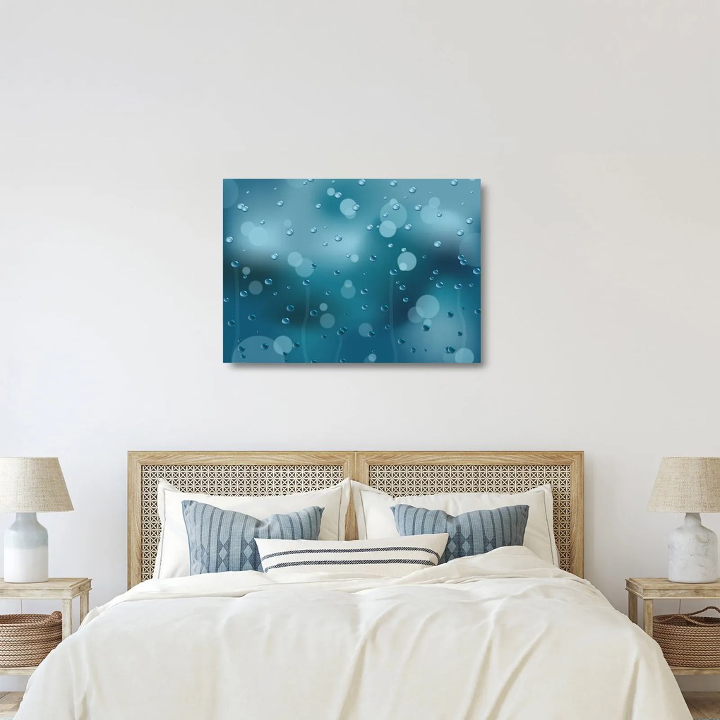 Obraz na szkle kropelek (70x50 cm)