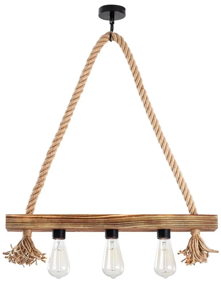 Lampa wisząca w naturalnym kolorze Erebos – Opviq lights