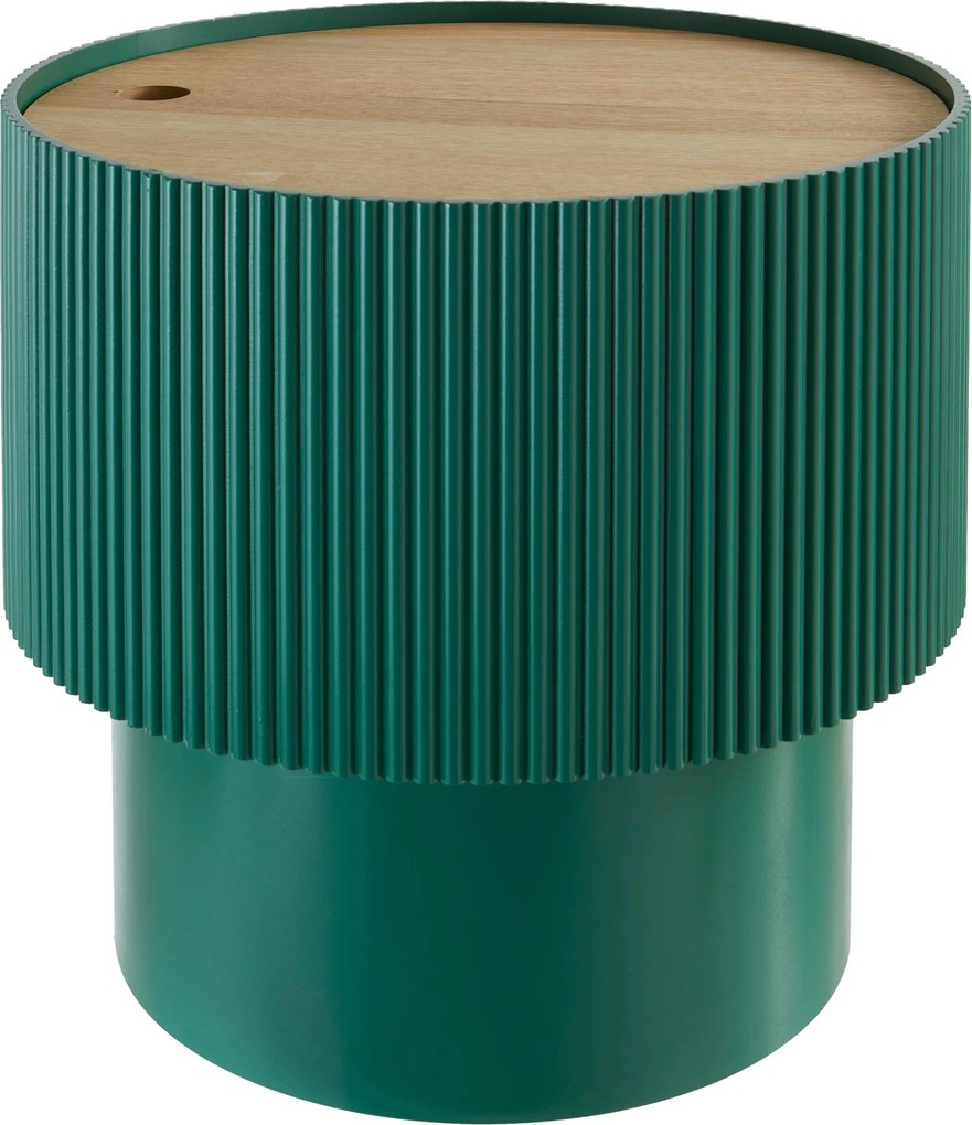 Stolik kawowy ze schowkiem ENOLA, okrągły, Ø 38,5 cm