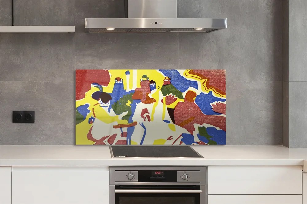 Panel nad Blat Kuchenny Kompozycja Orientalna - Kandinsky