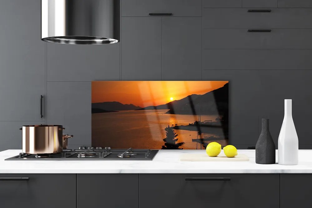 Panel Szklany Szczyty Gór nad Zatoką