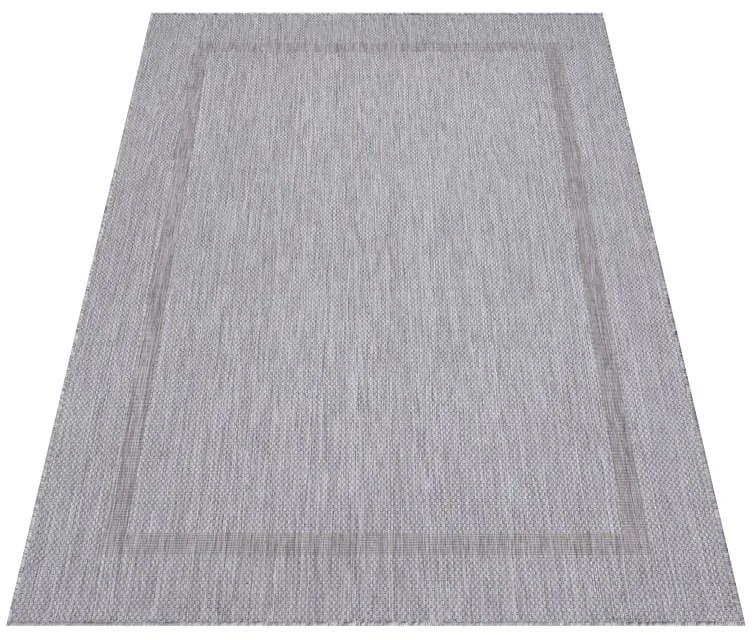 Dywan zewnętrzny Relax ramka srebrny 60 cm x 100 cm
