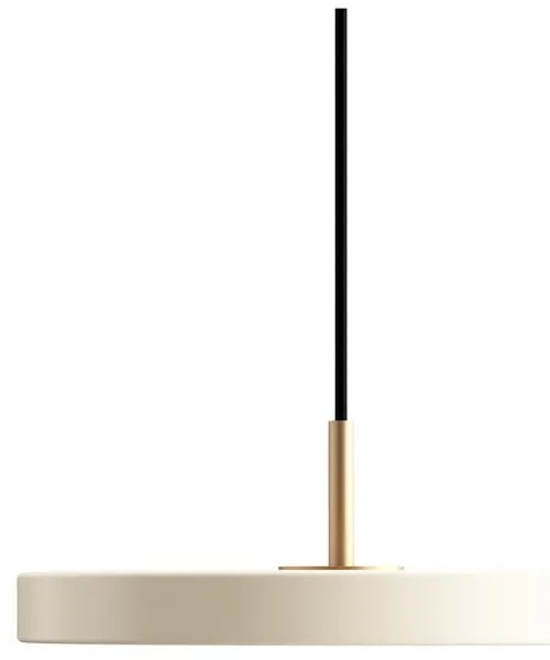 Biała lampa wisząca LED z metalowym kloszem ø 31 cm Asteria Mini – UMAGE