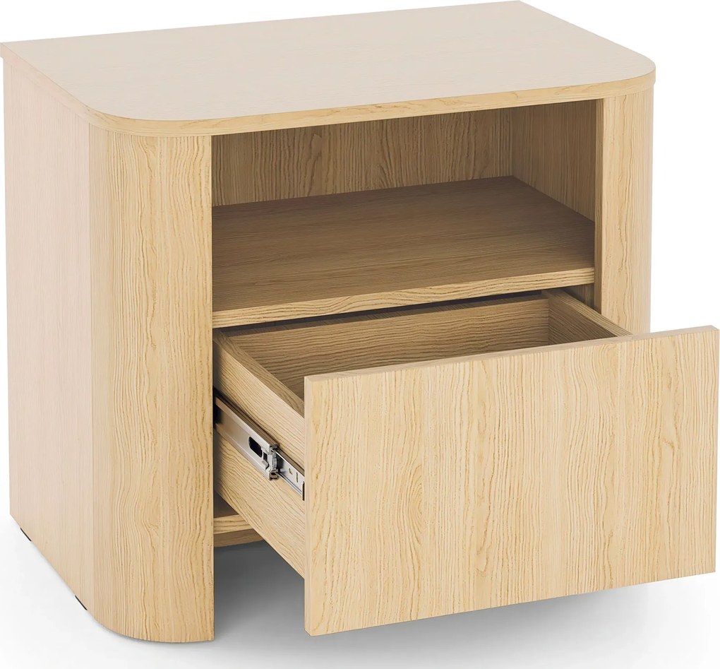 Nowoczesna stojąca szafka nocna dąb vicenza T5-B92