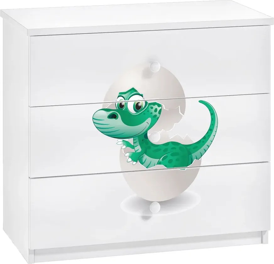 Komoda dziecięca z szufladami dino W0-W27