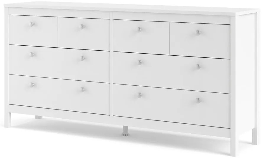 Biała niska komoda 159x80 cm Madrid – Tvilum