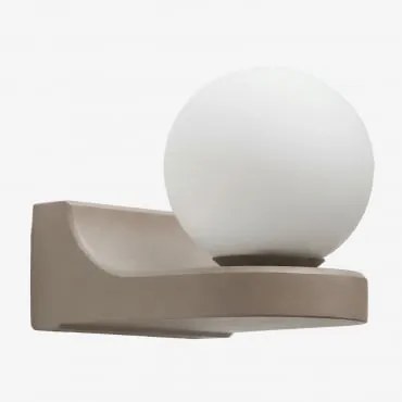 Lanham Kinkiet Ścienny Z Aluminium Moka Brown - Sklum