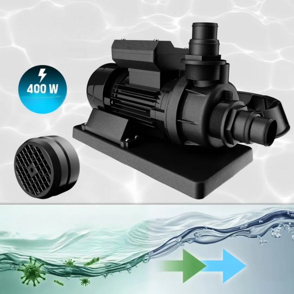 Monzana Filtr piaskowy do basenu AQUA z kulami filtrującymi, 10 200 l/h, niebieska