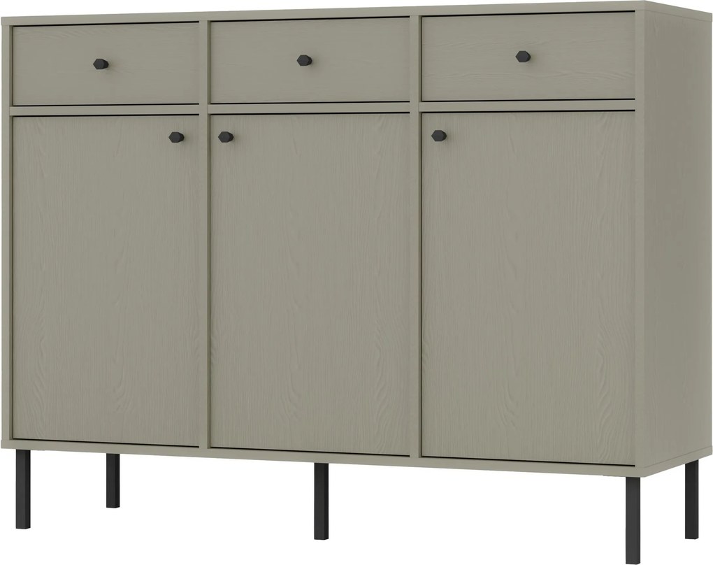 Komoda TORINO 125 cm do Salonu Sypialni Odcienie zieleni
