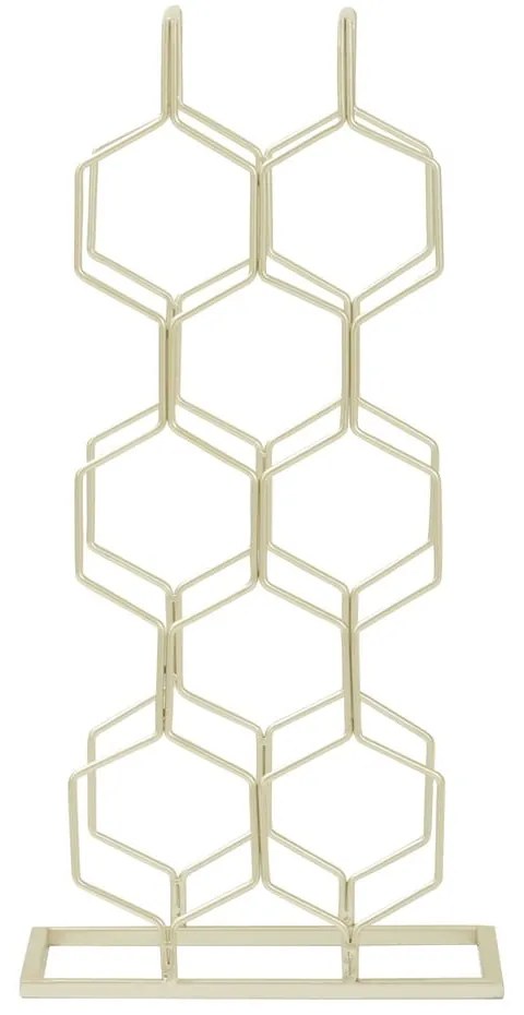 Metalowy regał na wino w kolorze złota liczba butelek 8 Yaxi – Premier Housewares