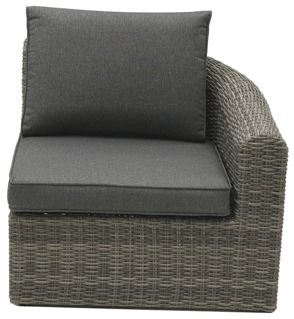 Rattanowy zestaw modułowy BORNEO LUXURY dla 5 osób (szary)