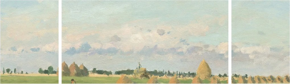 Obraz - Camille Pissarro, Landscape, Ile de France, reprodukcje (170x50 cm)