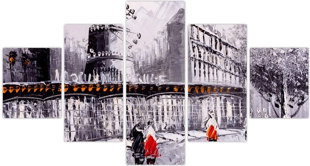Obraz - Obraz olejny przedstawiający miasto II. (125x70 cm)