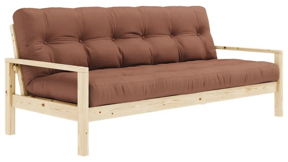 Pomarańczowobrązowa rozkładana sofa 205 cm Knob – Karup Design