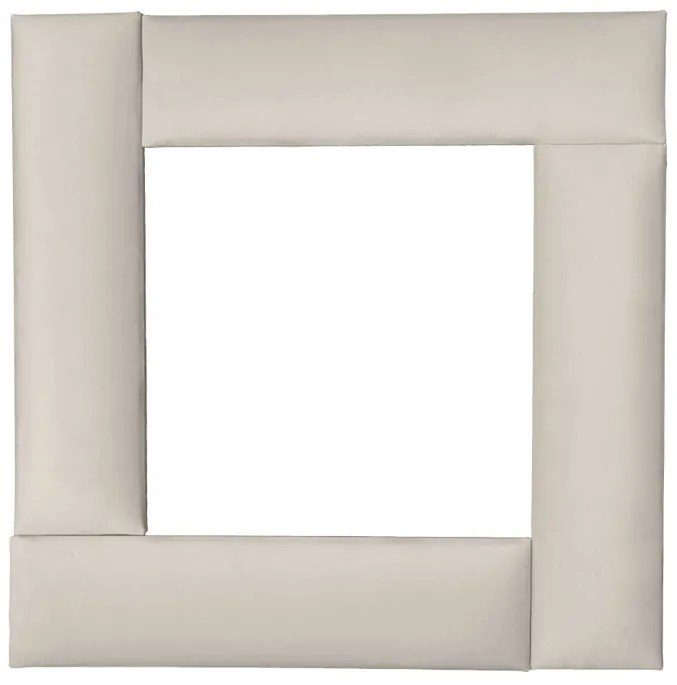 PROMOCJA Tapicerowany panel ścienny FRAME PAROS 15x90 cm, kremowy II gatunek