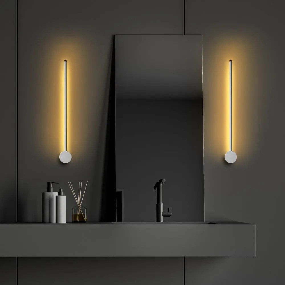 Biały kinkiet LED ø 7 cm Sword – Opviq lights