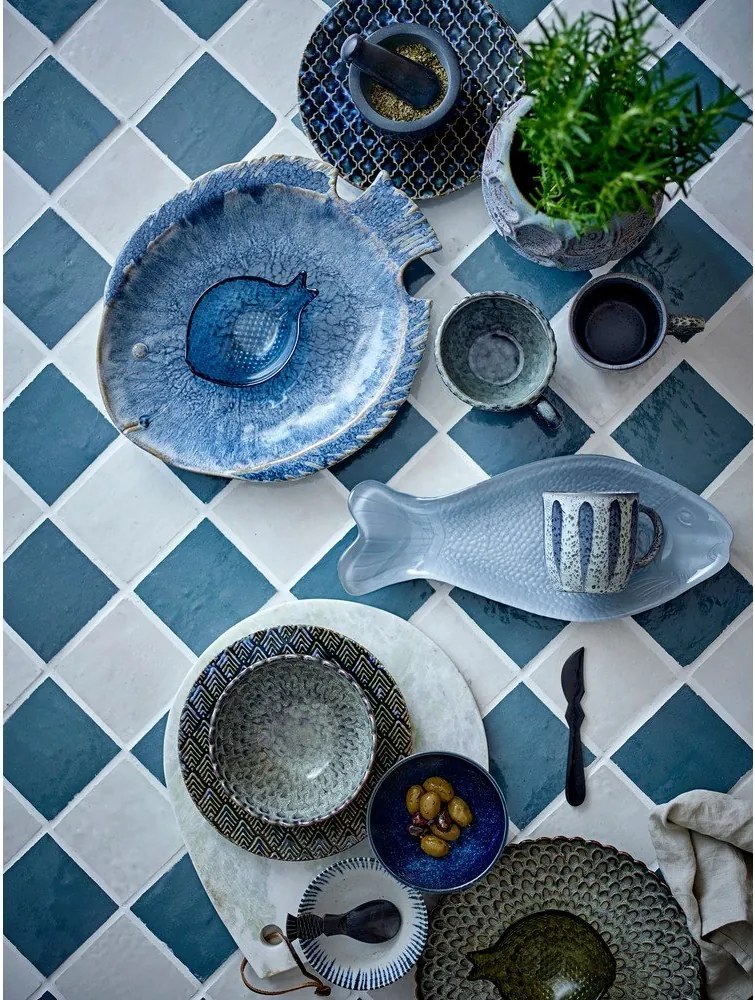 Szare filiżanki ceramiczne zestaw 4 szt. 365 ml Katrina – Bloomingville