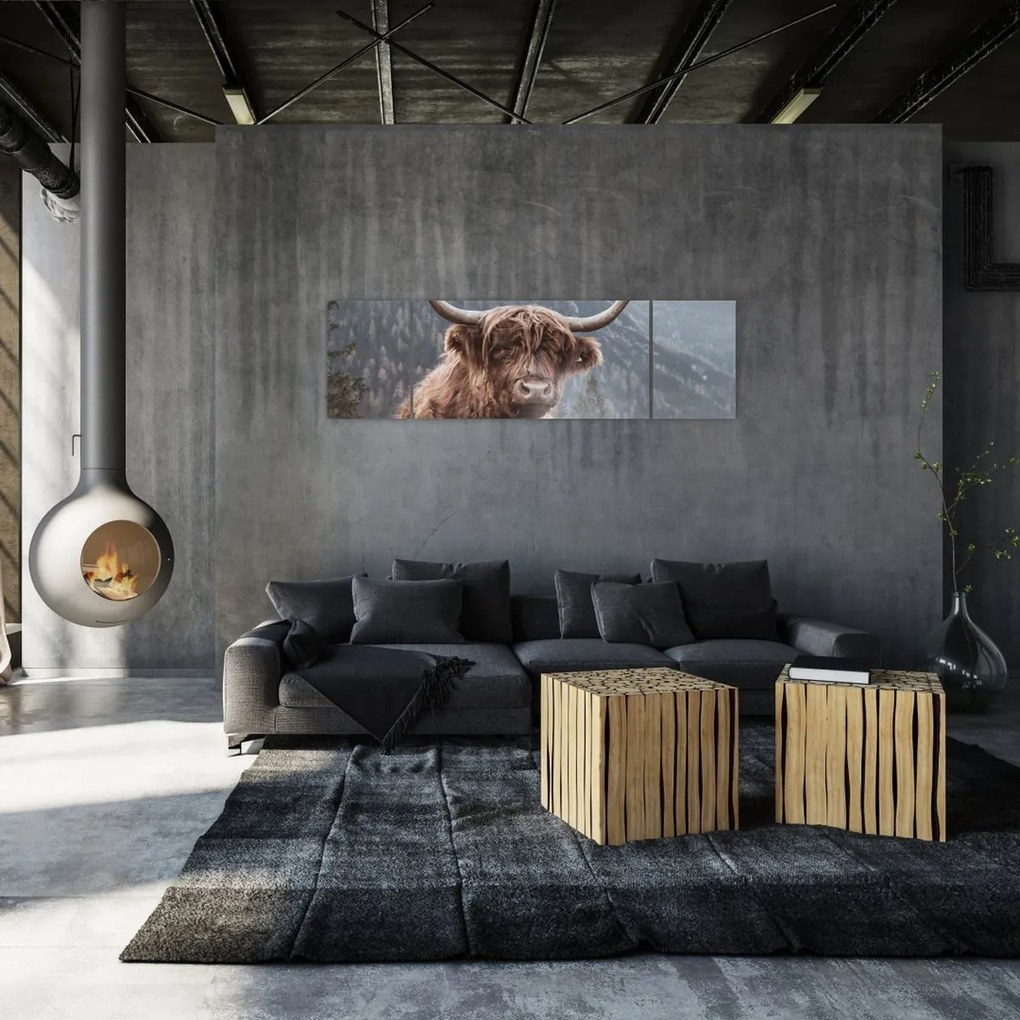 Obraz - Krowa góralska (170x50 cm)